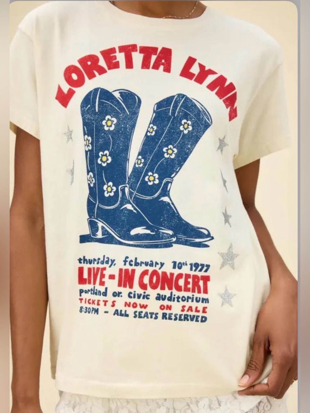 Daydreamer Loretta Lynn ‘77 Concert tee